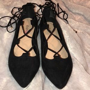 Lace up flats